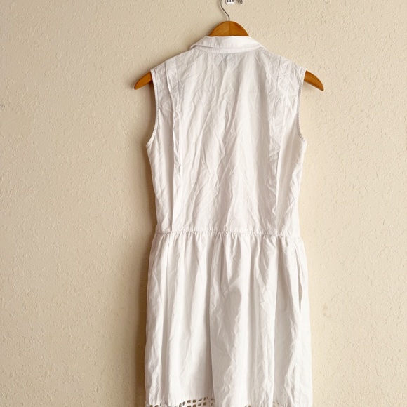 Sea New York White Button Up Midi Dress Minimalist Quiet Luxury Old Money Size 8 - Picture 6 of 7
